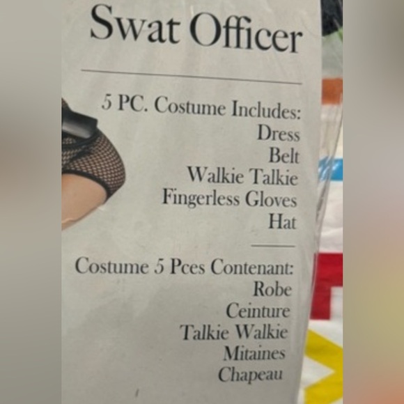 Halloween Disguise Swat Officer Whole Kit Sz 1X/2X Unused in package - Picture 8 of 8